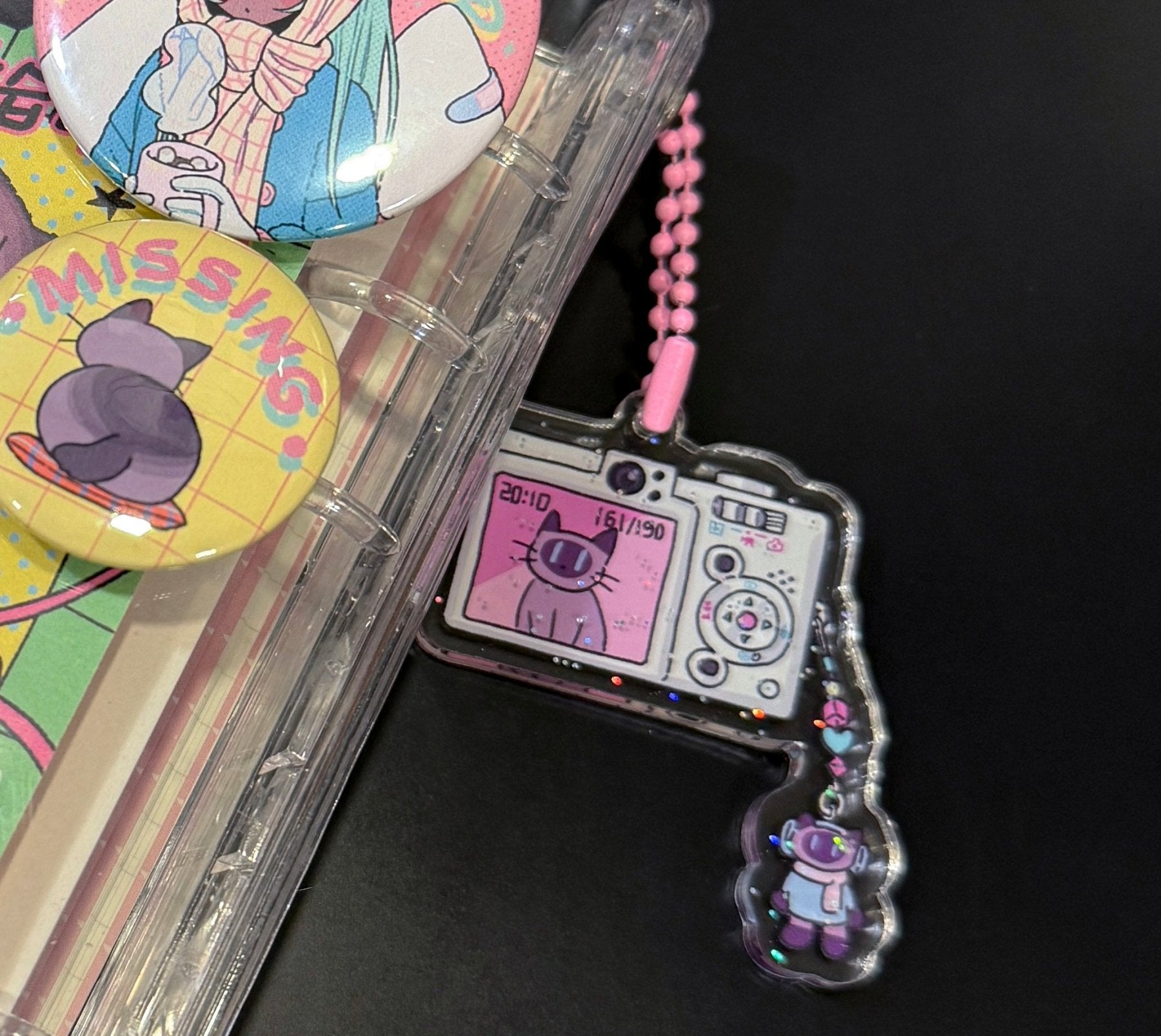 [SE14] Soup Effect Cat Planet Badge/Keyring - Soup Effect_S14S2 - Keychain_korean_sticker_stationery
