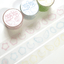 [SK09] Seolkee Fluffy Fluff 25mm Clear Kiss - cut Masking Tape (Set/Singles) - Seolkee_SK09 - Set (3)_korean_sticker_stationery
