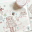 [SK09] Seolkee Fluffy Fluff 25mm Clear Kiss - cut Masking Tape (Set/Singles) - Seolkee_SK09 - Set (3)_korean_sticker_stationery