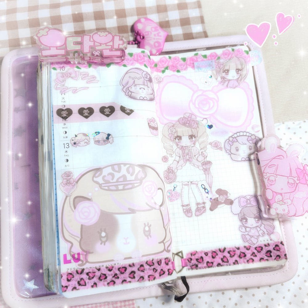 [SK29] Seolkee 'Pink Princess' Sticker Pack - Seolkee_SK29S3 - Mini Me: Ginea (Pig)_korean_sticker_stationery