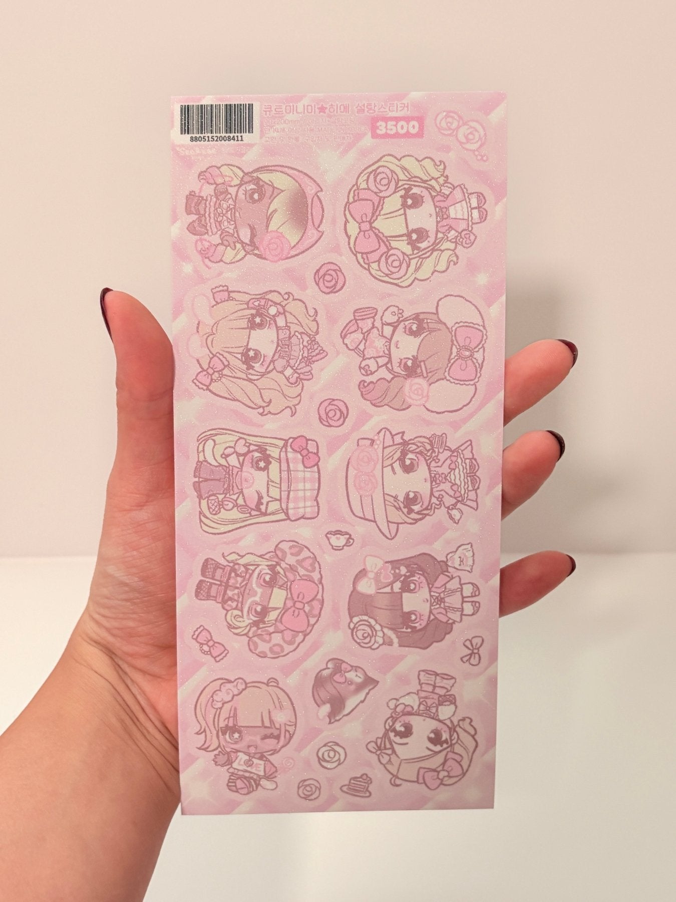[SK29] Seolkee 'Pink Princess' Sticker Pack - Seolkee_SK29S2 - Mini Me: Hime_korean_sticker_stationery