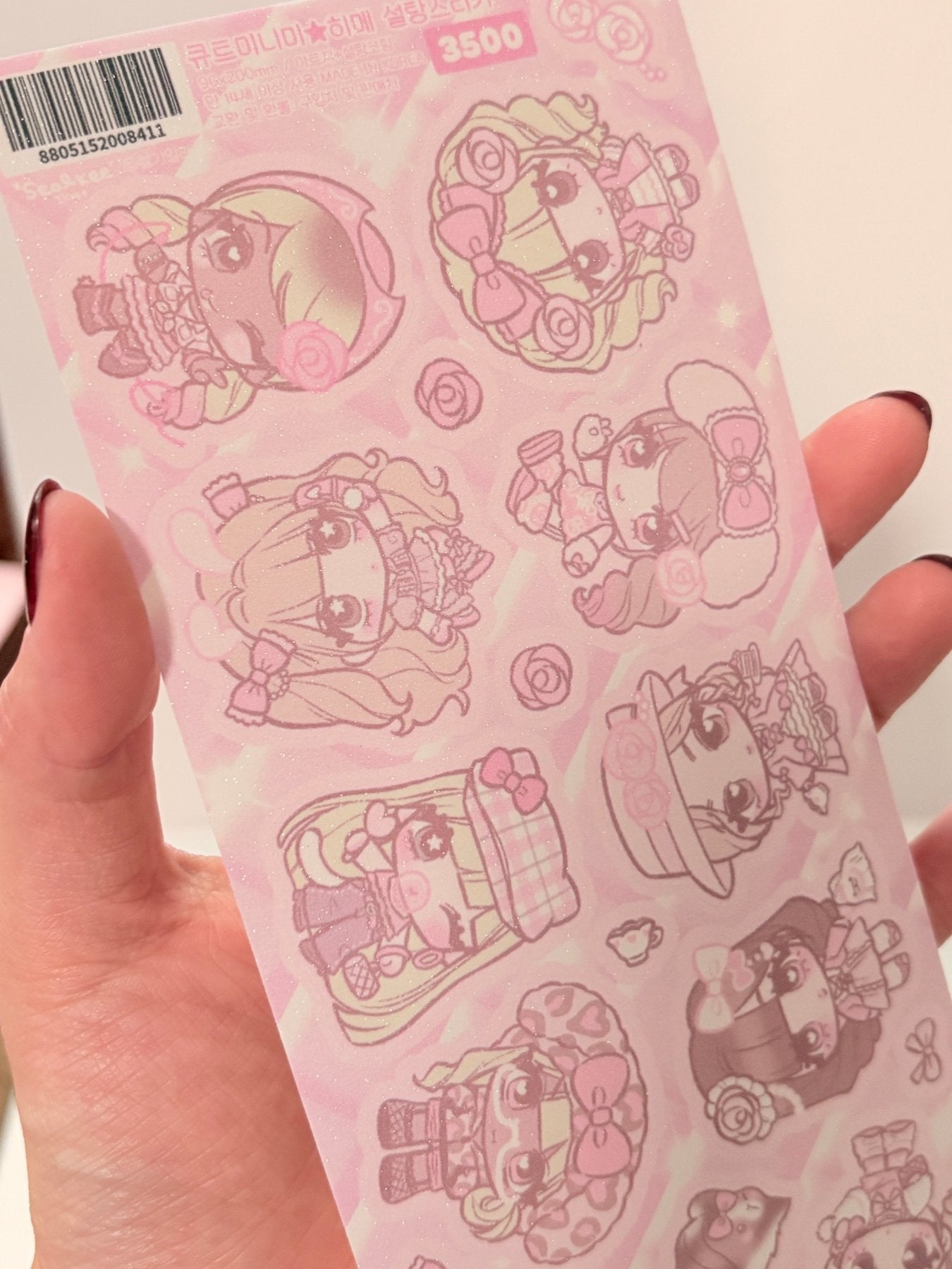 [SK29] Seolkee 'Pink Princess' Sticker Pack - Seolkee_SK29S2 - Mini Me: Hime_korean_sticker_stationery