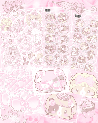 [SK29] Seolkee 'Pink Princess' Sticker Pack - Seolkee_SK29 - Pack_korean_sticker_stationery