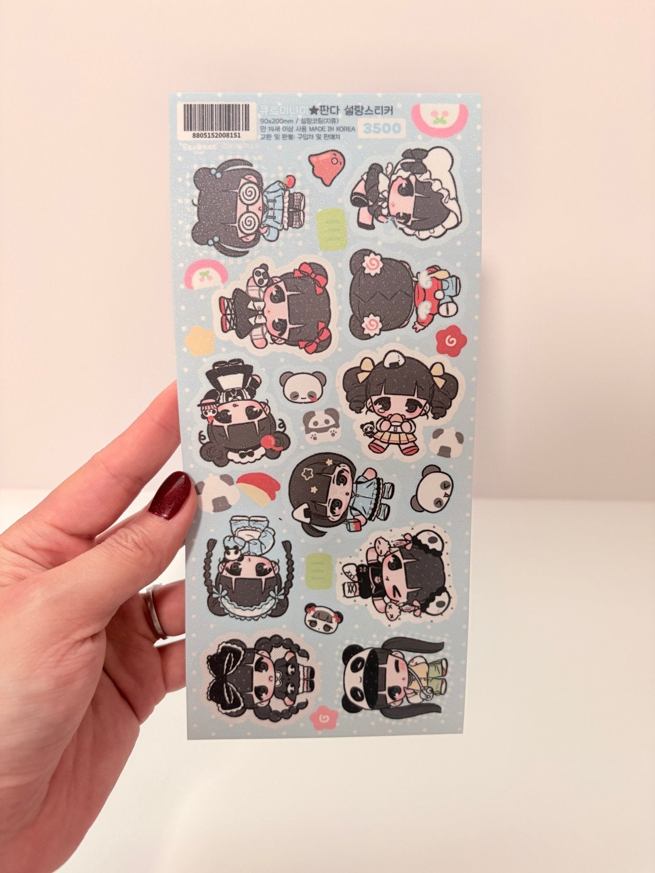 [SK33] Seolkee 'Bento Girls' Sticker Pack (Single/Pack) - Seolkee_SK33S4 - Mini - me: Panda_korean_sticker_stationery
