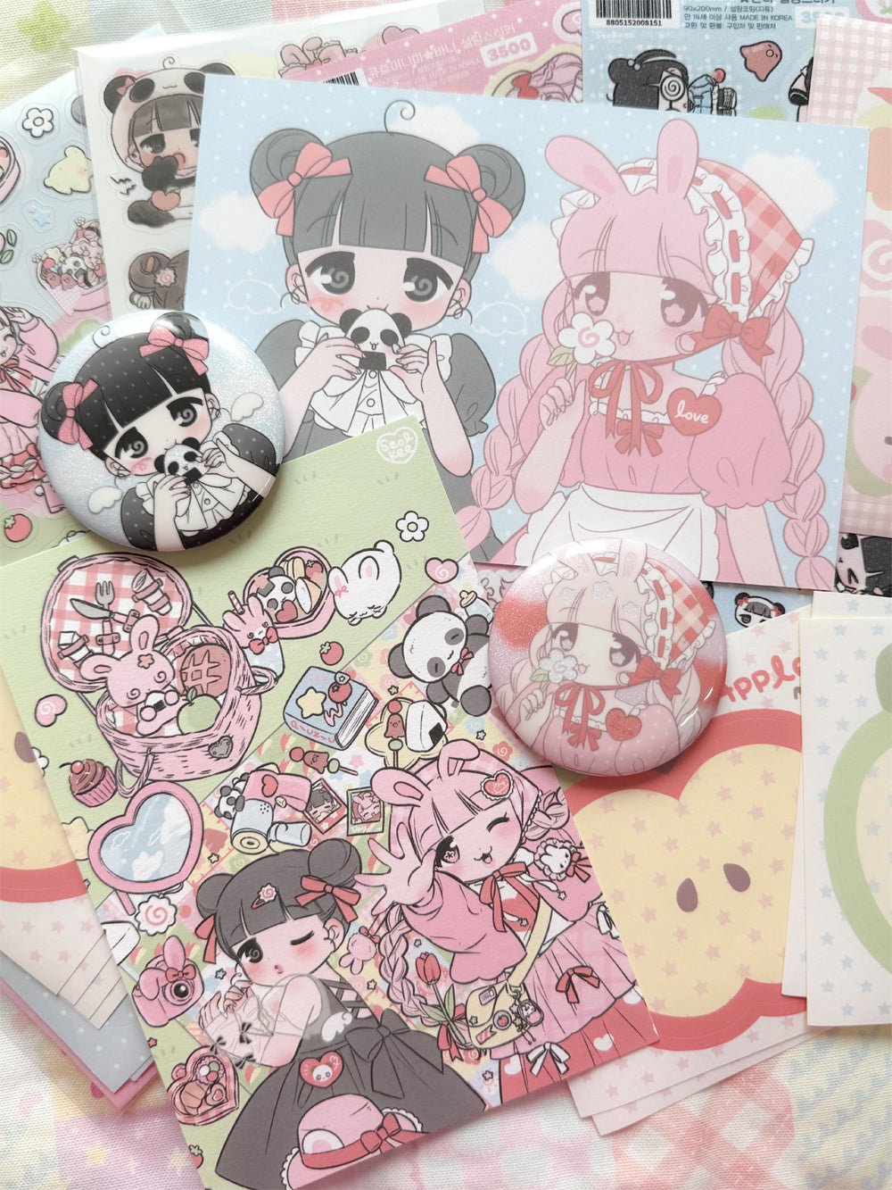 [SK33] Seolkee 'Bento Girls' Sticker Pack (Single/Pack) - Seolkee_SK33 - Pack_korean_sticker_stationery