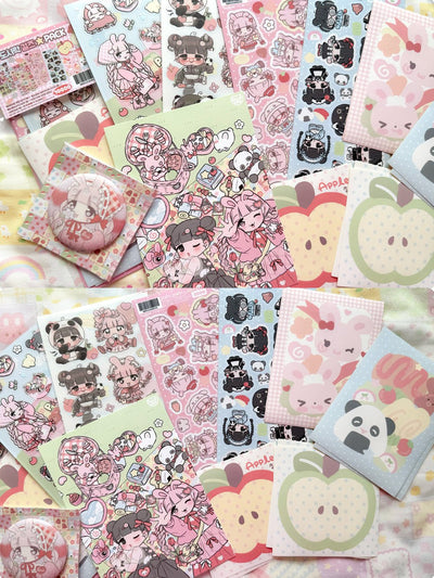 [SK33] Seolkee 'Bento Girls' Sticker Pack (Single/Pack) - Seolkee_SK33 - Pack_korean_sticker_stationery