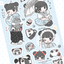 [SK34] Seolkee 'Picnic Girls' Sticker Sheet (options) - Seolkee_SK34S1 - Panda_korean_sticker_stationery