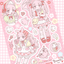 [SK34] Seolkee 'Picnic Girls' Sticker Sheet (options) - Seolkee_SK34S2 - Pink Bunny_korean_sticker_stationery