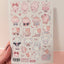 [SK37] Seolkee 'Cutie Milk School' Sticker Pack (Single/Pack) - Seolkee_SK37S3 - Animals_korean_sticker_stationery