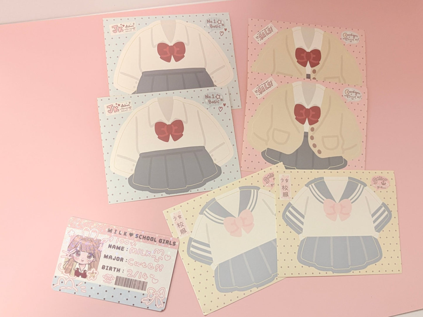 [SK37] Seolkee 'Cutie Milk School' Sticker Pack (Single/Pack) - Seolkee_SK37S3 - Animals_korean_sticker_stationery