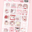 [SK48] NEW Seolkee 'Cutie Pink School' Sticker Sheet Pack (Singles/Pack) - Seolkee_SK48S2 - Square Square School Gunea_korean_sticker_stationery