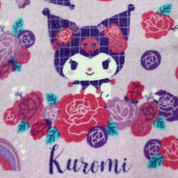 [SN06] Sanrio Kuromi Roses Face Towel - Nomura Towel__korean_sticker_stationery