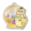 [SN12] Acrylic Plate Keychain Flower Dome Gashapon - Sanrio x Mofusand_SN12S1 - Pompompurin_korean_sticker_stationery