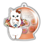 [SN12] Acrylic Plate Keychain Flower Dome Gashapon - Sanrio x Mofusand_SN12S2 - Hello Kitty_korean_sticker_stationery