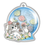 [SN12] Acrylic Plate Keychain Flower Dome Gashapon - Sanrio x Mofusand_SN12S4 - Cinnamoroll_korean_sticker_stationery