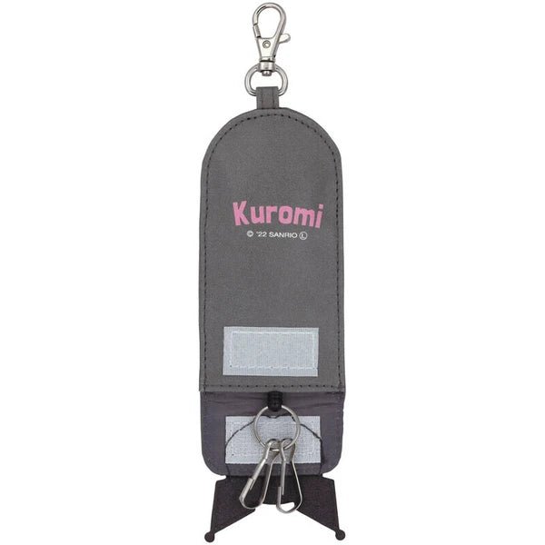 [SN15] Sanrio Kuromi Key Case with Reel - Nomura Towel__korean_sticker_stationery