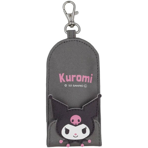 [SN15] Sanrio Kuromi Key Case with Reel - Nomura Towel__korean_sticker_stationery