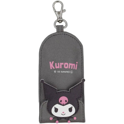 [SN15] Sanrio Kuromi Key Case with Reel - Nomura Towel__korean_sticker_stationery