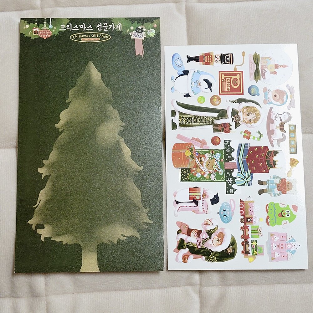 [SO20] Somsomsoso Christmas Gift Shop Sticker Sheet - Somsomsoso__korean_sticker_stationery
