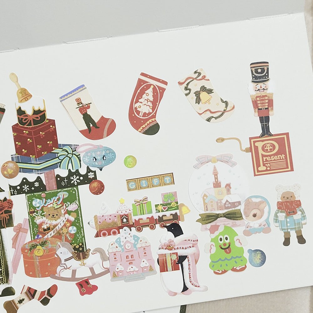 [SO20] Somsomsoso Christmas Gift Shop Sticker Sheet - Somsomsoso__korean_sticker_stationery