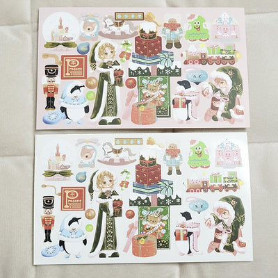 [SO20] Somsomsoso Christmas Gift Shop Sticker Sheet - Somsomsoso__korean_sticker_stationery