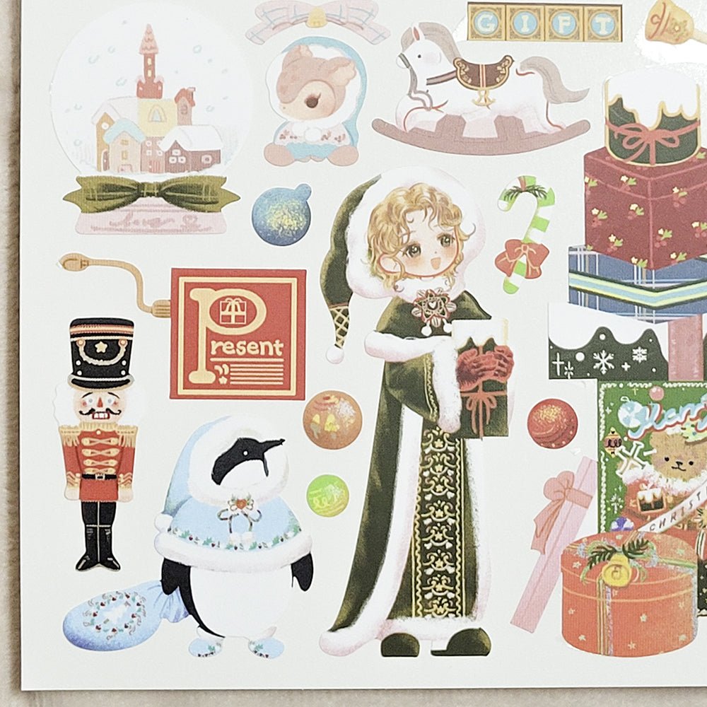 [SO20] Somsomsoso Christmas Gift Shop Sticker Sheet - Somsomsoso__korean_sticker_stationery