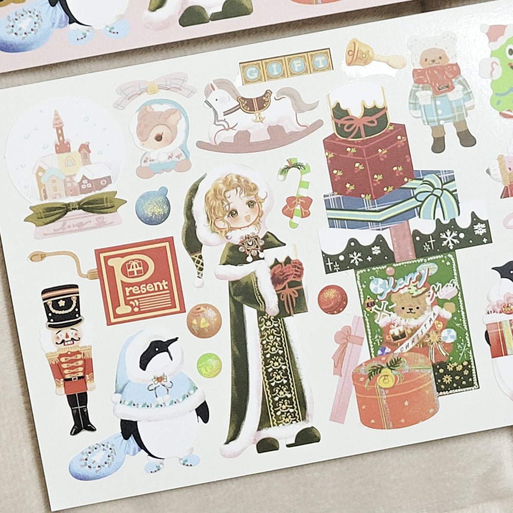 [SO20] Somsomsoso Christmas Gift Shop Sticker Sheet - Somsomsoso__korean_sticker_stationery