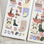 [SO21] Somsomsoso Present Socks Sticker Sheet - Somsomsoso__korean_sticker_stationery