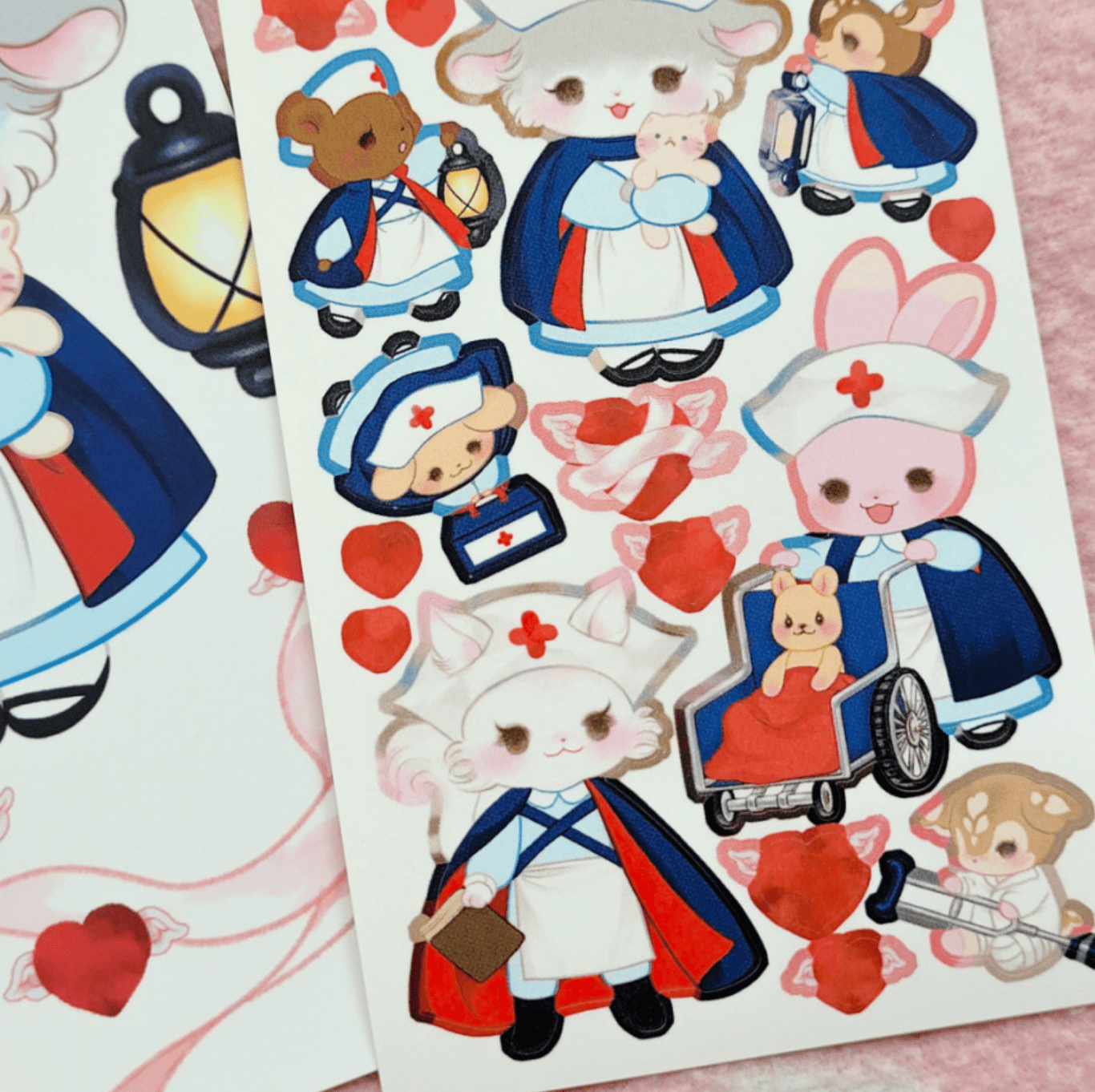 [SO32] Somsomsoso Little Nurses Sticker Sheet - Somsomsoso__korean_sticker_stationery