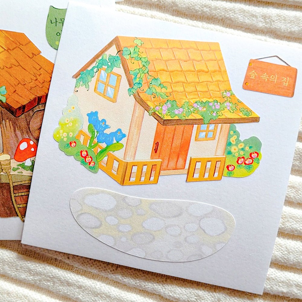 [SO35] Somsomsoso Forest Village Memo Sticker Pack - Somsomsoso__korean_sticker_stationery