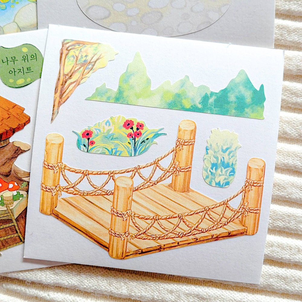 [SO35] Somsomsoso Forest Village Memo Sticker Pack - Somsomsoso__korean_sticker_stationery