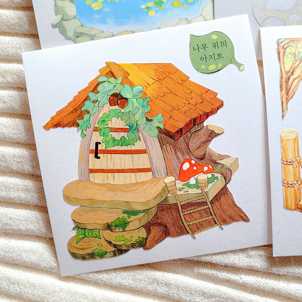 [SO35] Somsomsoso Forest Village Memo Sticker Pack - Somsomsoso__korean_sticker_stationery