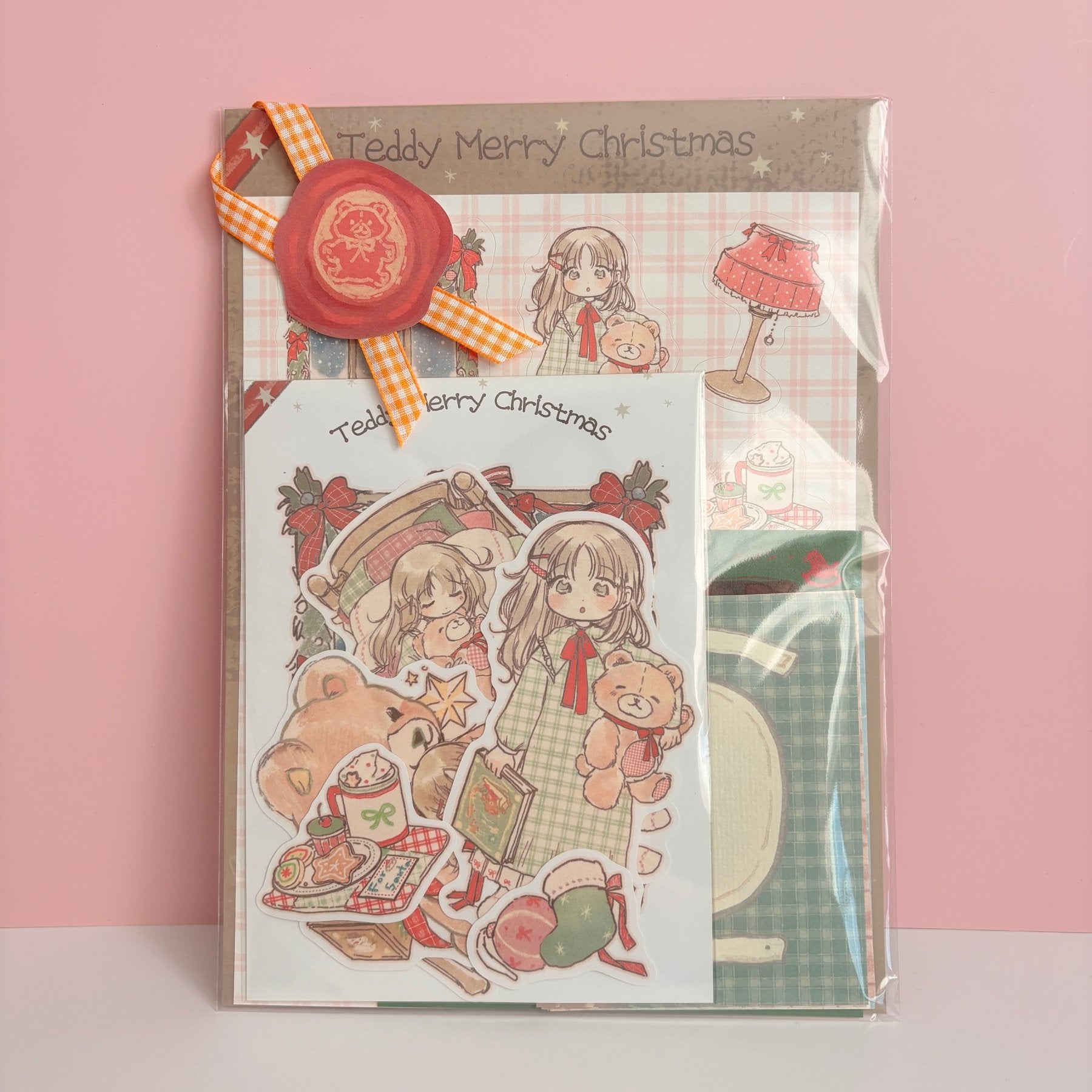[SR01] NEW Sorat '2025 Teddy Merry Christmas' Sticker Pack - Sorat__korean_sticker_stationery