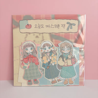 [SR02] NEW Sorat 'Warm Today As Well' Sticker Set - Sorat__korean_sticker_stationery
