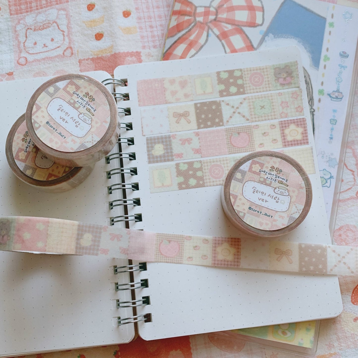 [SR05] NEW Sorat 'Pattern' Glitter Masking Tape (options) - Sorat_SR05S4 - Solti's Drawer_korean_sticker_stationery
