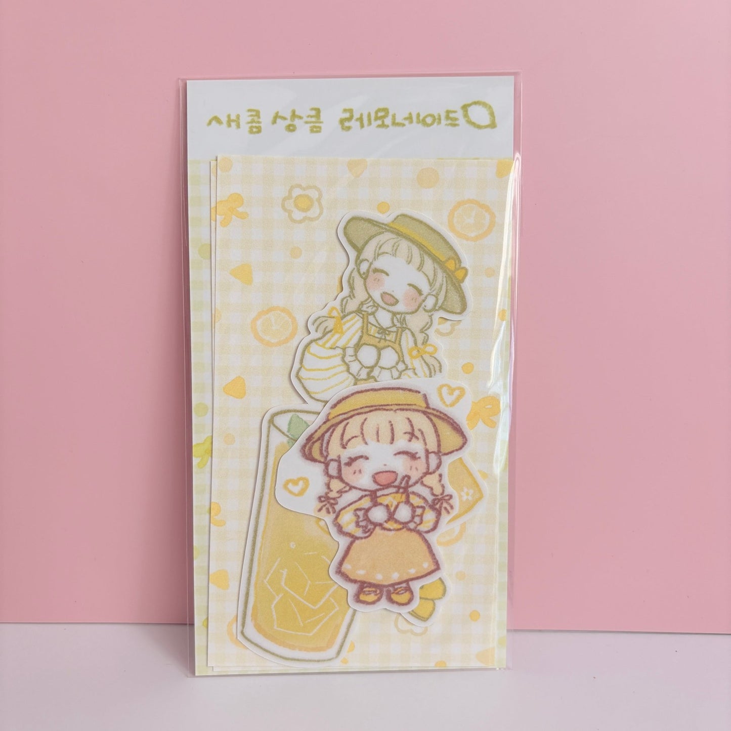 [SR07] NEW Sorat 'Visiting Cafe - Drink Girls' Set (options) - Sorat_SR07S2 - Lemonade_korean_sticker_stationery