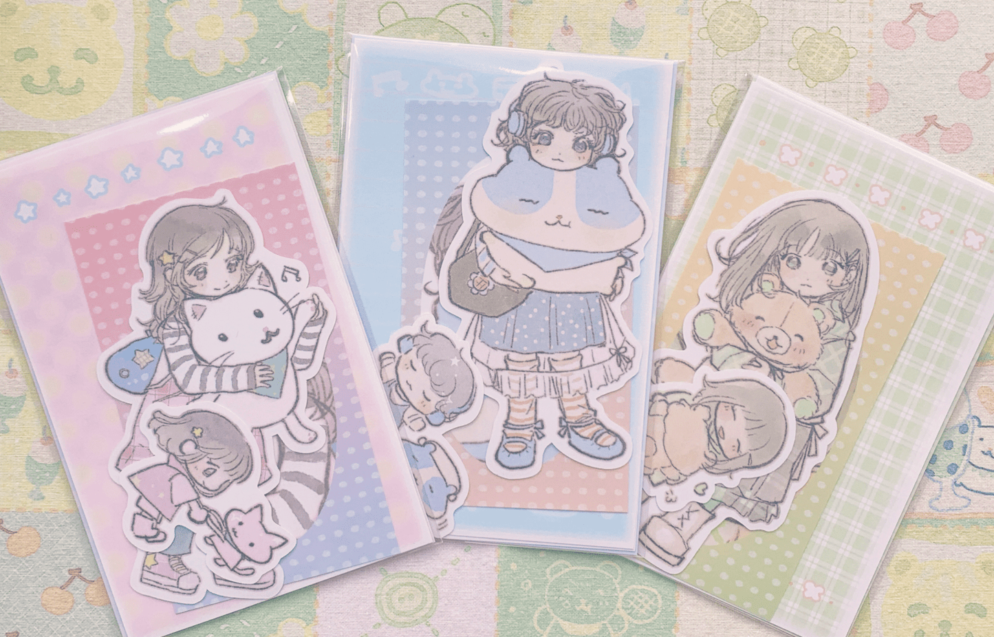 [SR08] NEW Sorat 'Besties' Sticker Set (Singles/Set) - Sorat_SR08 - Set (6)_korean_sticker_stationery