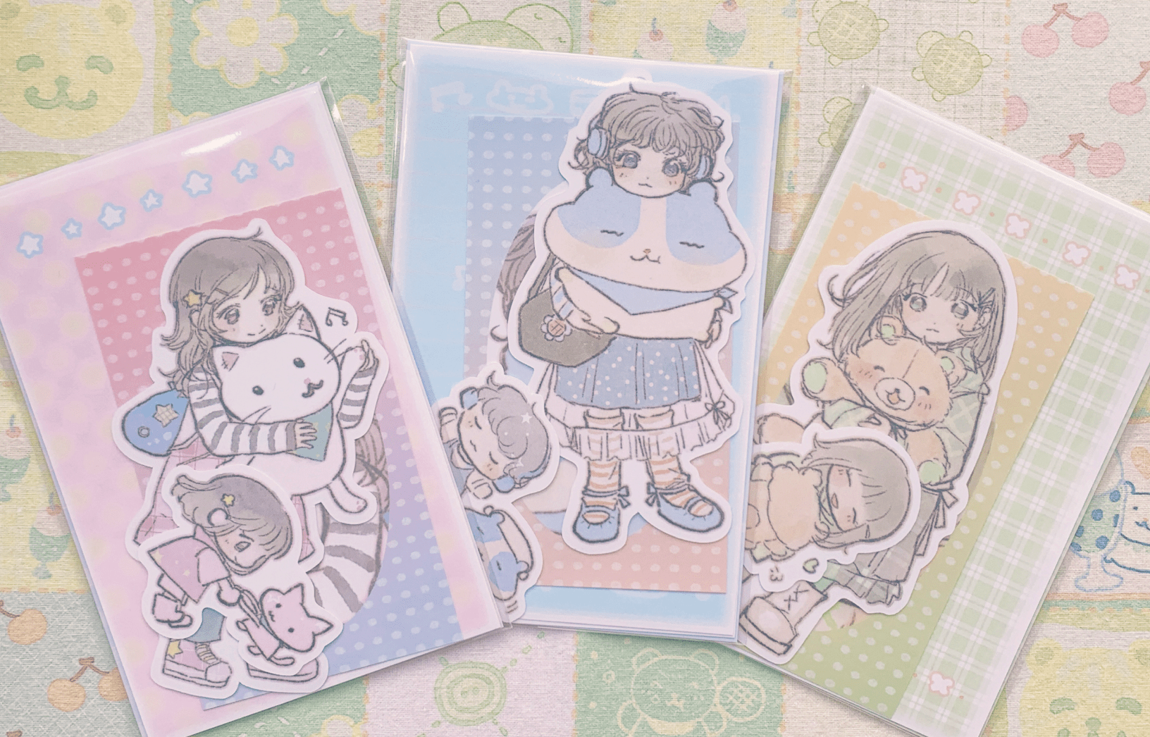 [SR08] NEW Sorat 'Besties' Sticker Set (Singles/Set) - Sorat_SR08 - Set (6)_korean_sticker_stationery