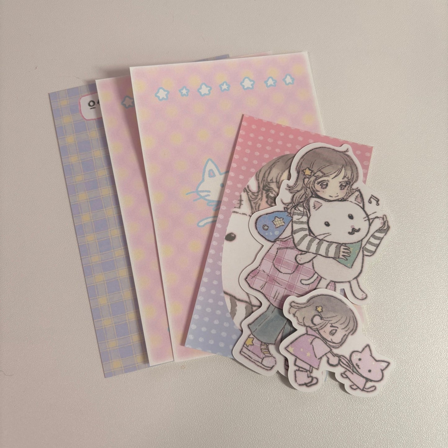 [SR08] NEW Sorat 'Besties' Sticker Set (Singles/Set) - Sorat_SR08S2 - Derpy Cat_korean_sticker_stationery