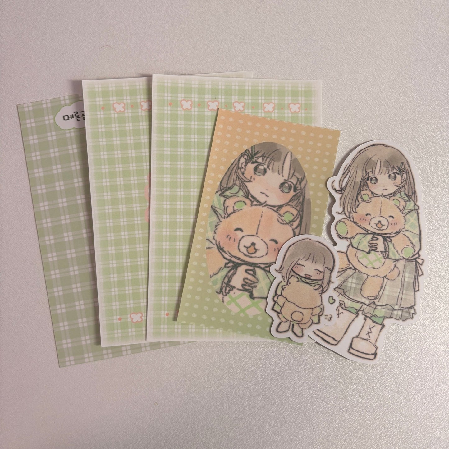 [SR08] NEW Sorat 'Besties' Sticker Set (Singles/Set) - Sorat_SR08S1 - Melon Bear_korean_sticker_stationery