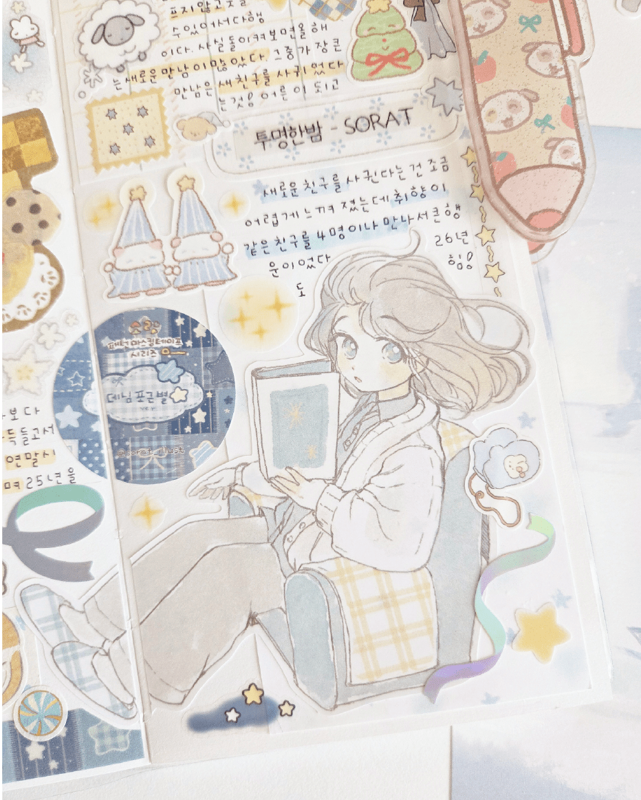 [SR14] NEW Sorat 'Clear Night' Sticker Set - Sorat__korean_sticker_stationery