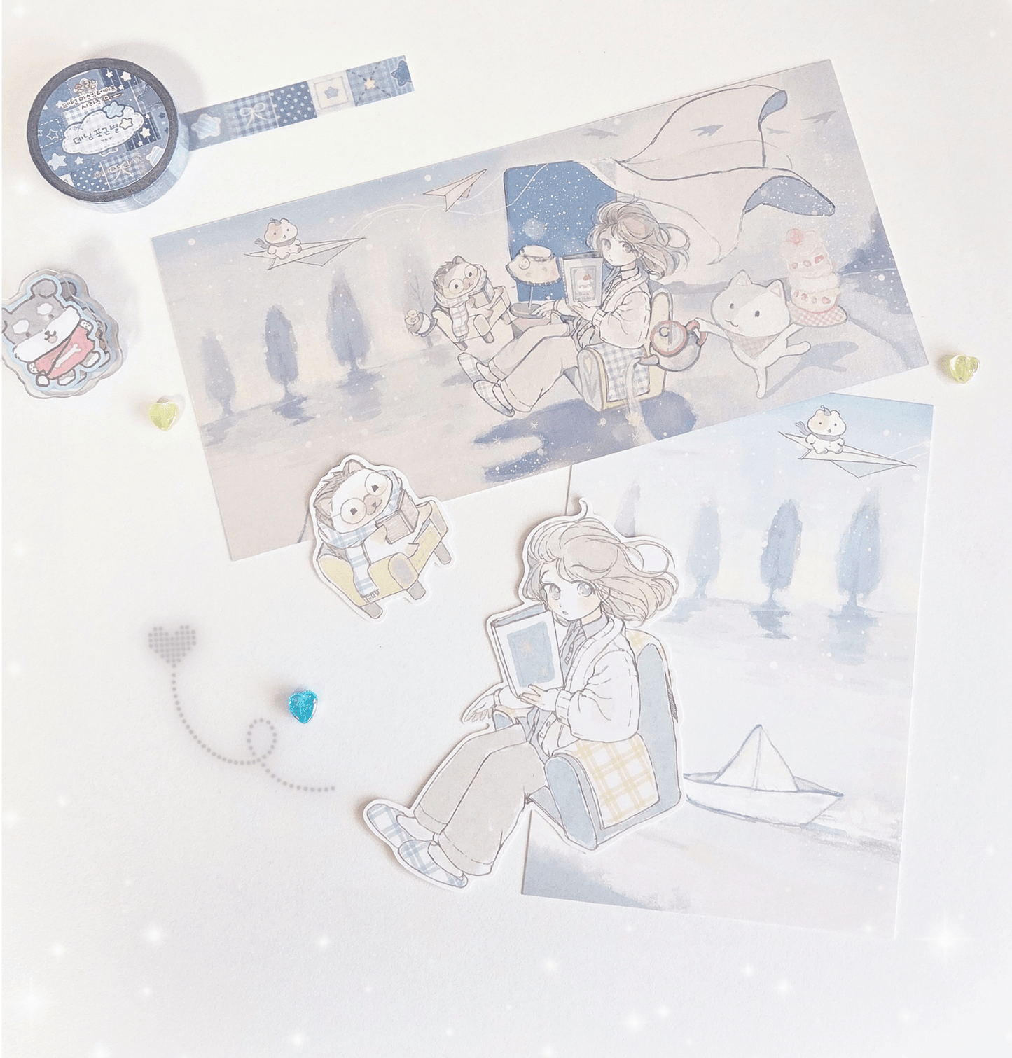 [SR14] NEW Sorat 'Clear Night' Sticker Set - Sorat__korean_sticker_stationery