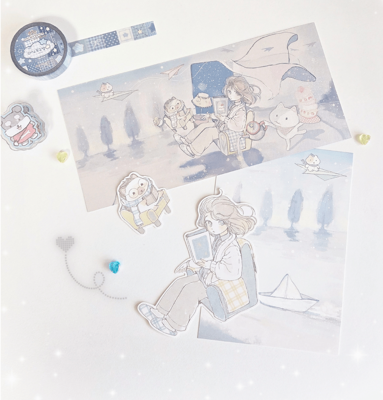 [SR14] NEW Sorat 'Clear Night' Sticker Set - Sorat__korean_sticker_stationery