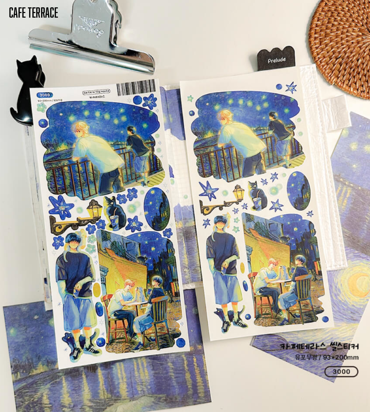 [SS06] NEW RESTOCK Sik Sik in the House 'Moment' Sticker Sheet Pack (Singles/Pack) -Sik Sik in the House_SS06S1 - Cafe Terrace_korean_sticker_stationery