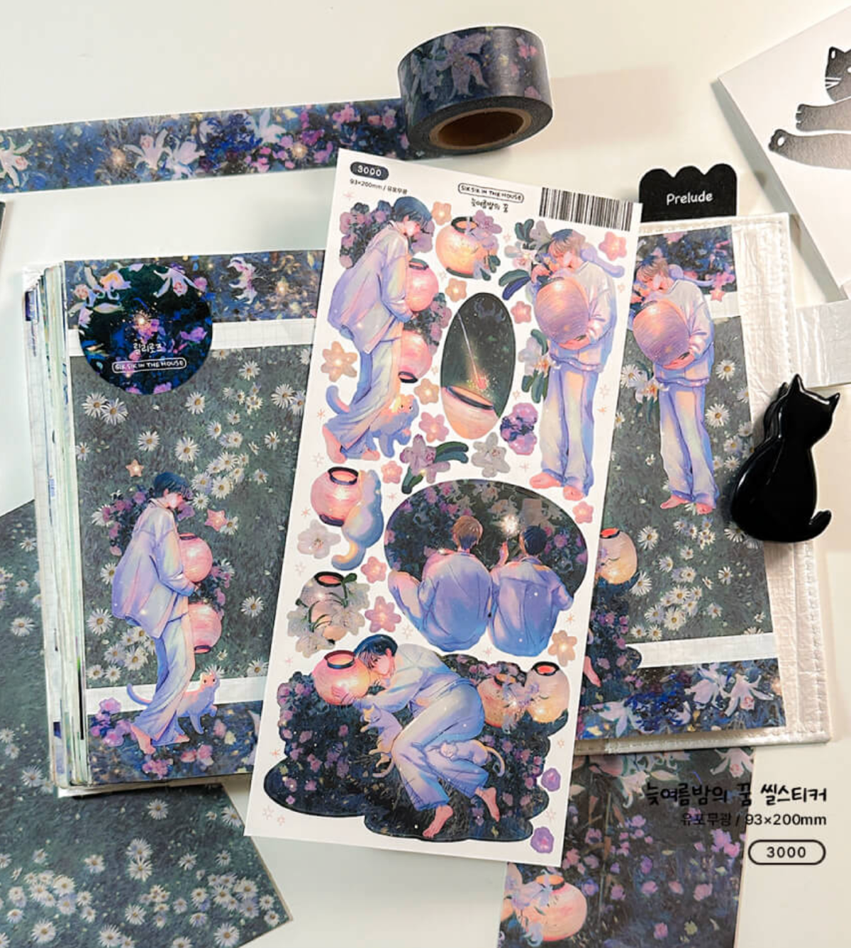 [SS06] NEW RESTOCK Sik Sik in the House 'Moment' Sticker Sheet Pack (Singles/Pack) -Sik Sik in the House_SS06S2 - Late Summer Night's Dream_korean_sticker_stationery