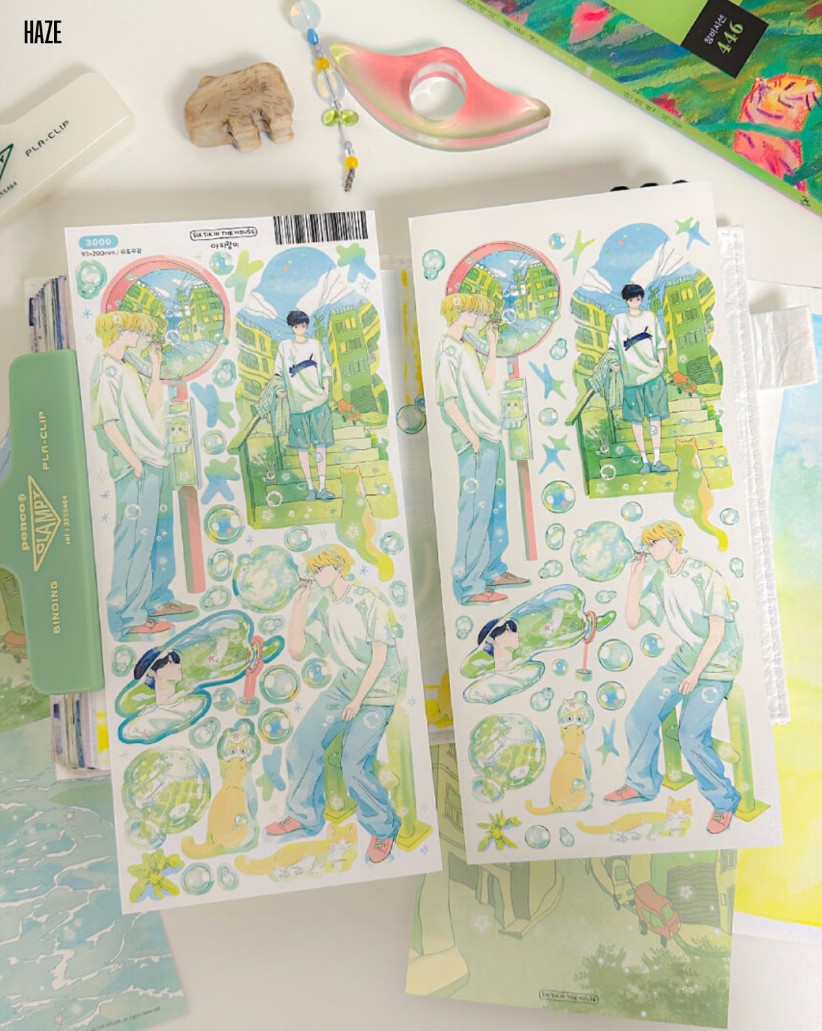 [SS07] NEW RESTOCK Sik Sik in the House 'Summer Solstice' Sticker Sheet Pack (Singles/Pack) -Sik Sik in the House_SS07S3 - Haze_korean_sticker_stationery
