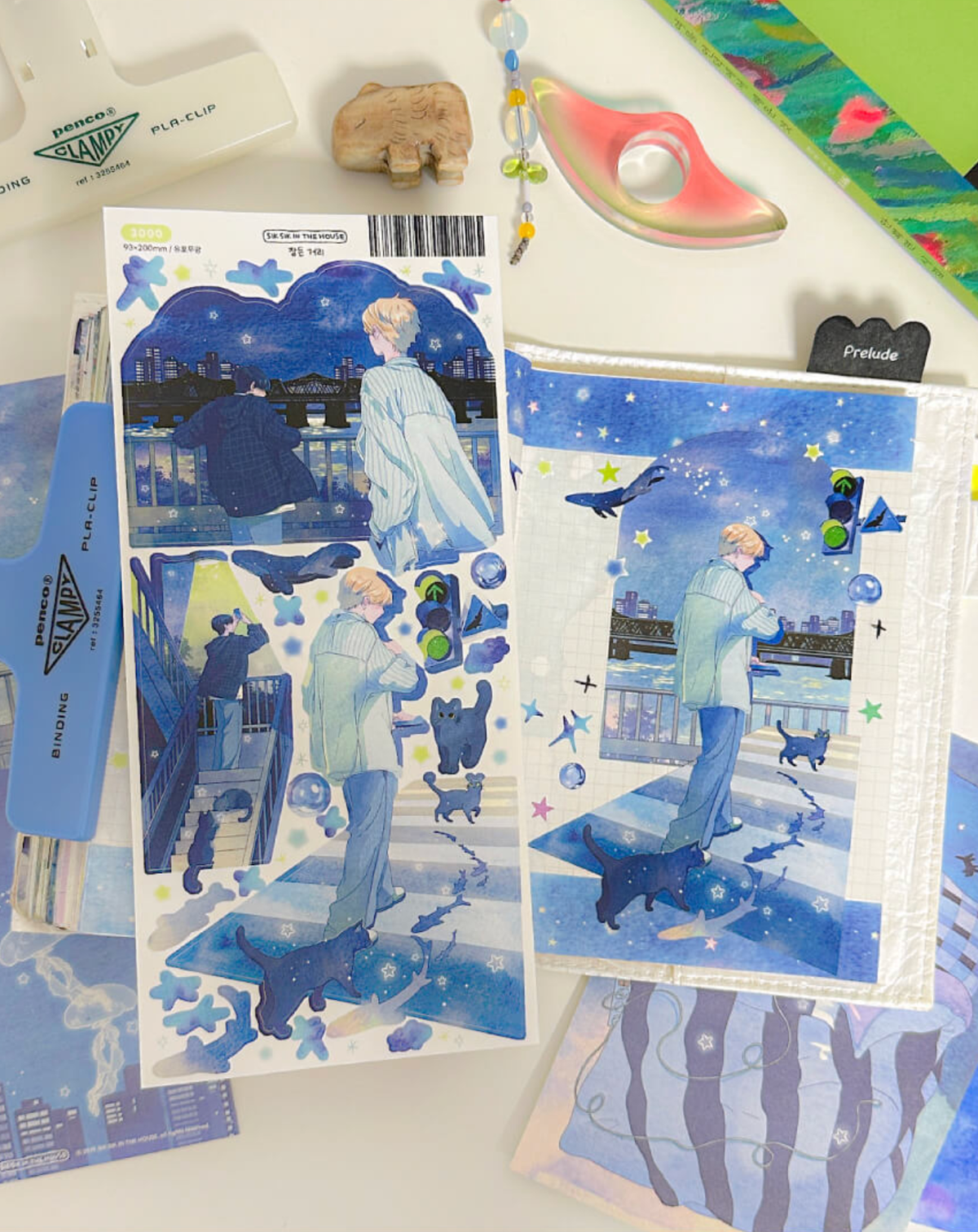 [SS07] NEW RESTOCK Sik Sik in the House 'Summer Solstice' Sticker Sheet Pack (Singles/Pack) -Sik Sik in the House_SS07S2 - Sleepy Street_korean_sticker_stationery