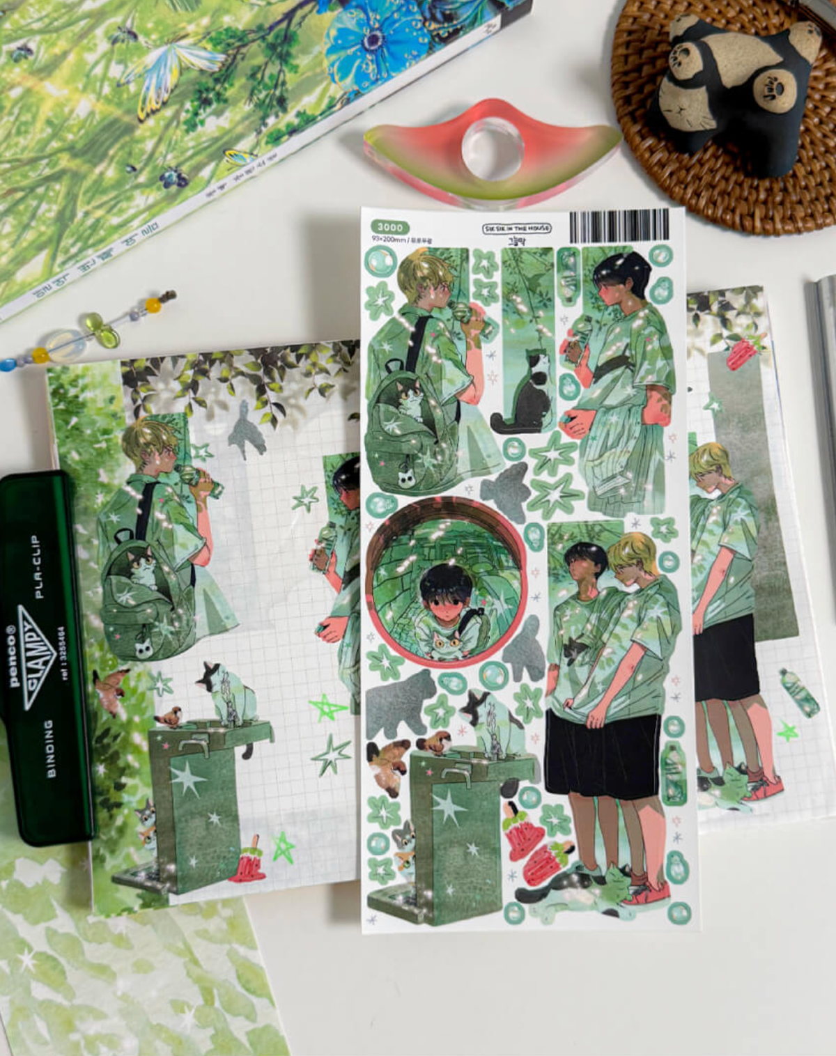 [SS08] NEW RESTOCK Sik Sik in the House 'Some Days' Sticker Sheet Pack (Singles/Pack) -Sik Sik in the House_SS08S3 - Shade_korean_sticker_stationery