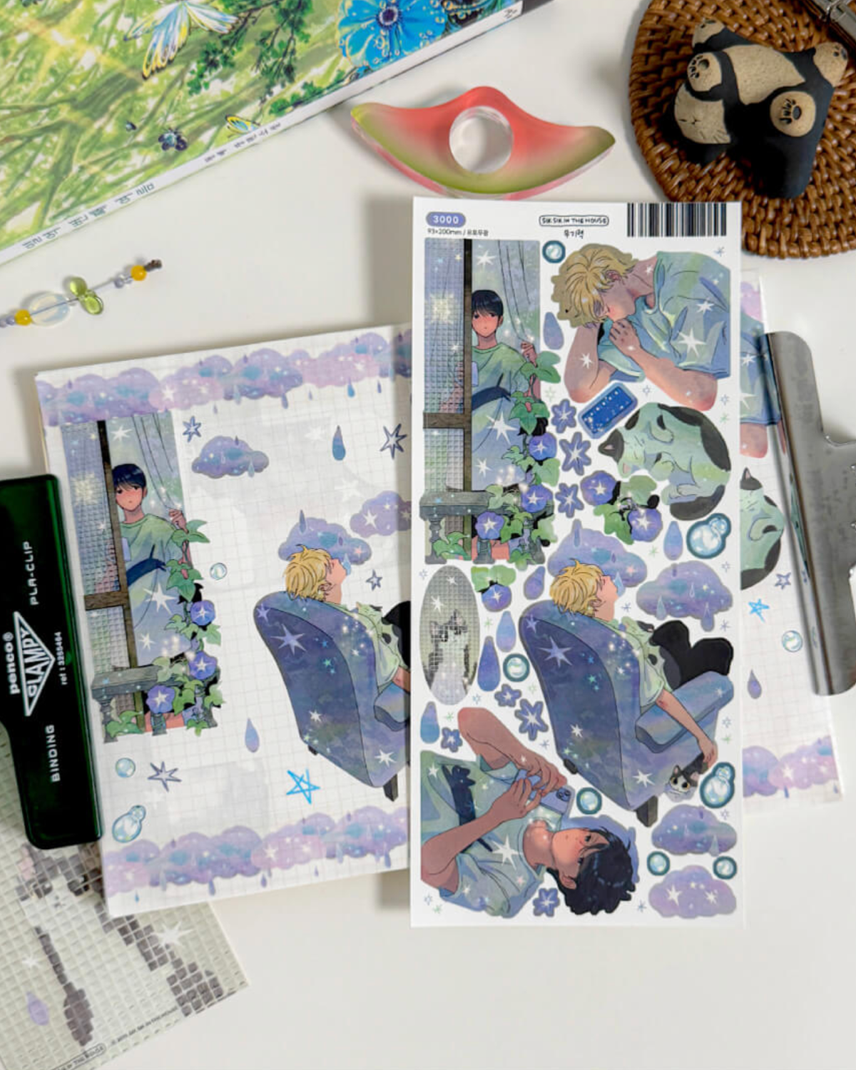[SS08] NEW RESTOCK Sik Sik in the House 'Some Days' Sticker Sheet Pack (Singles/Pack) -Sik Sik in the House_SS08S4 - Lethargy_korean_sticker_stationery