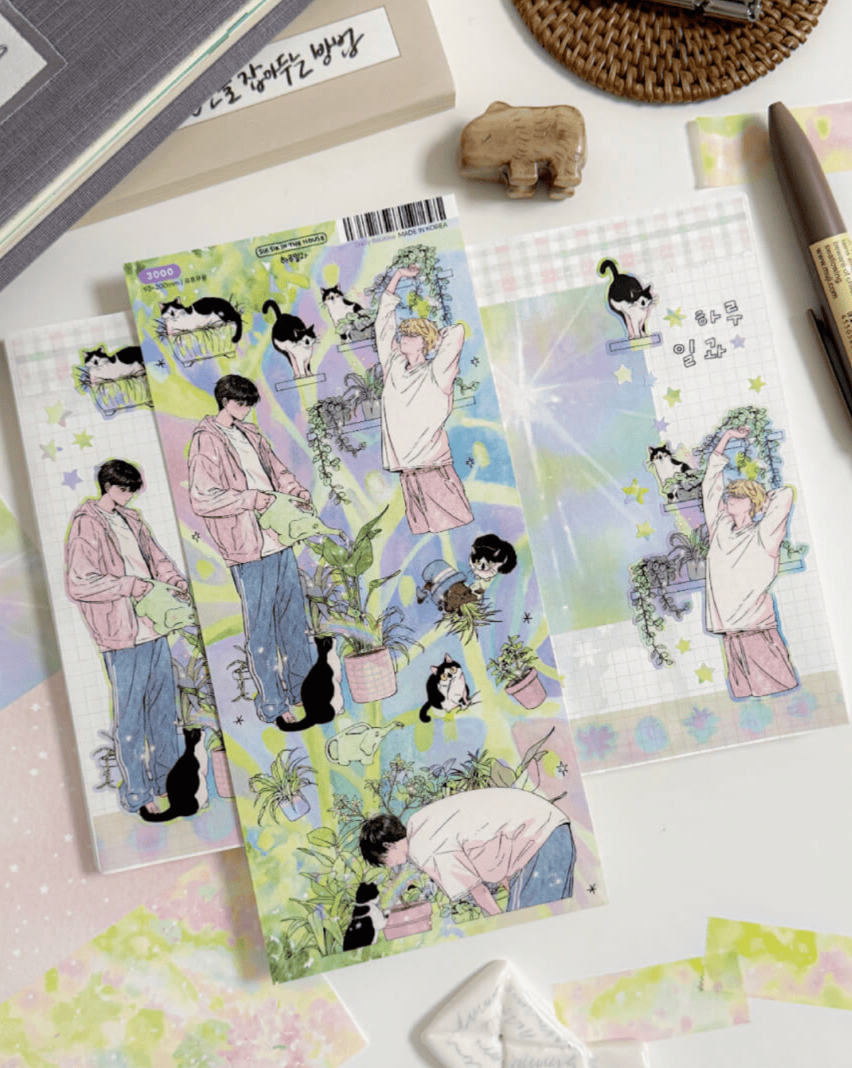 [SS10] NEW Sik Sik in the House 'Slow Steps' Sticker Sheet Pack (Singles/Pack) -Sik Sik in the House_SS10S4 - Daily Routine_korean_sticker_stationery